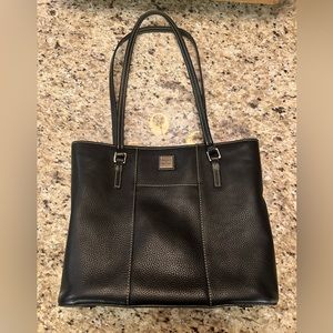Black Pebble Grain Lexington Purse